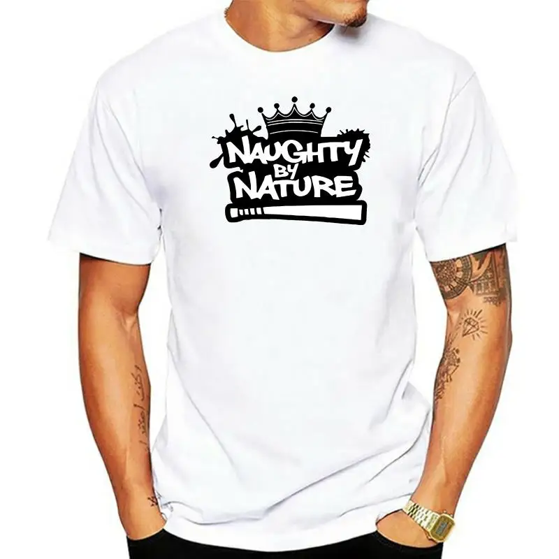 Naughty By Nature Tshirt American Hip Hop Tshirt Novelty Crown Design Comfortable High Quality 100% Cotton Basic Tops