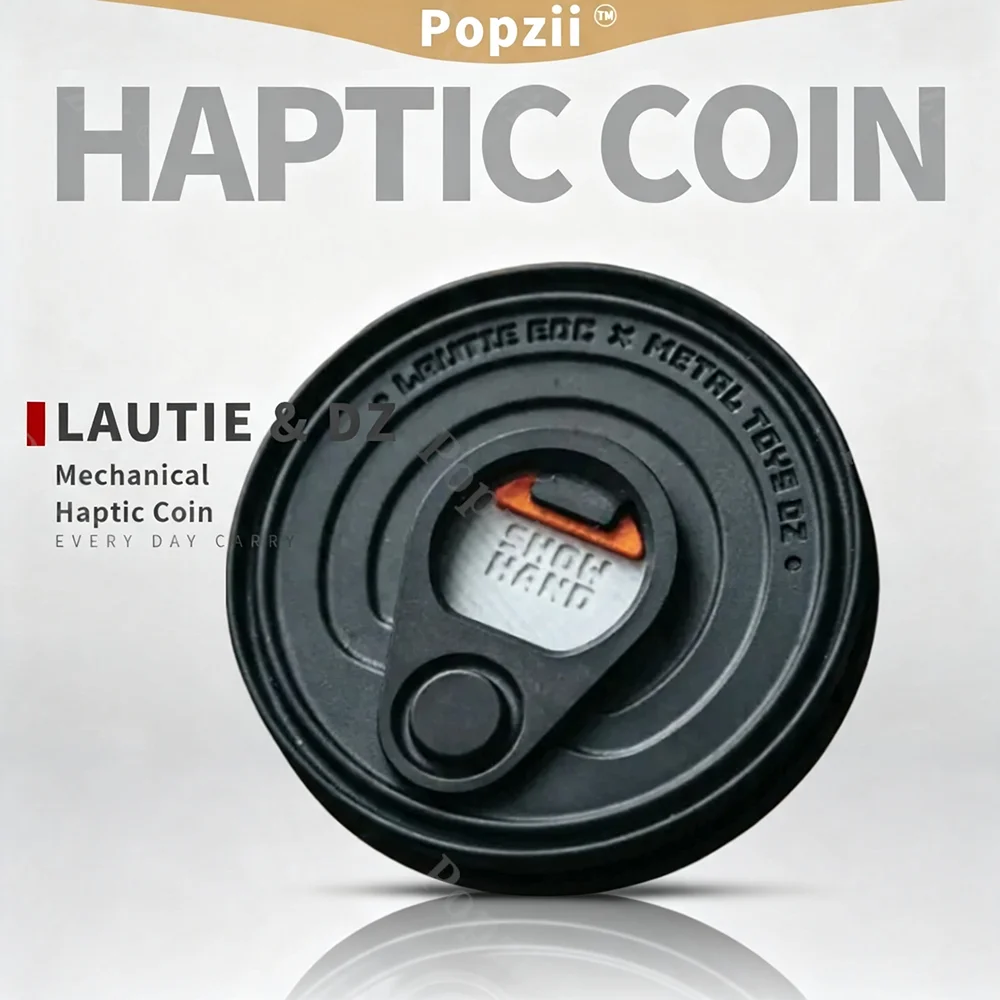 LAUTIE EDC & METALTOYS DZ HAPTIC COIN-CAN Haptic Coin Stress Relief Toy Show Hand Fidget Toys For Adults Original Designs