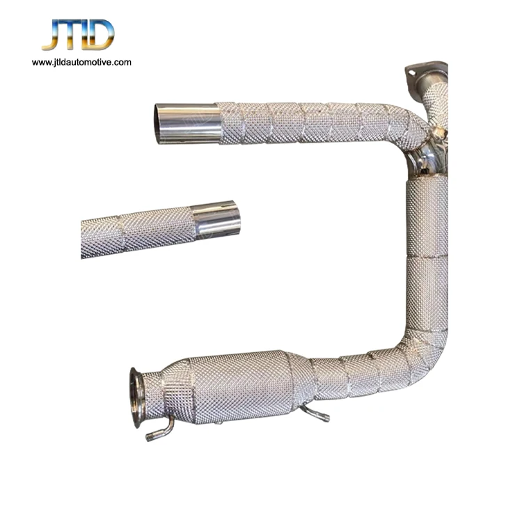 

High Flow Catless Exhaust Heat Shield Downpipes for Porsche Cayman 718 2019-2021 2.0T SS304 Stainless Steel