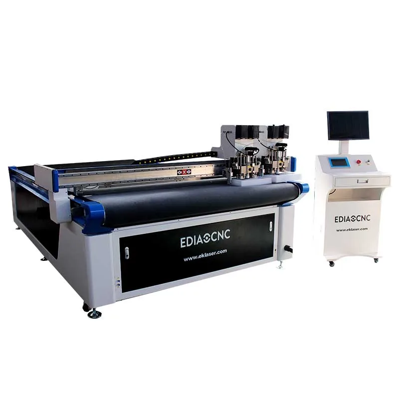 Textile Polyester CNC Oscillating Knife Multi Layers Fully Automatic Cutting Machine