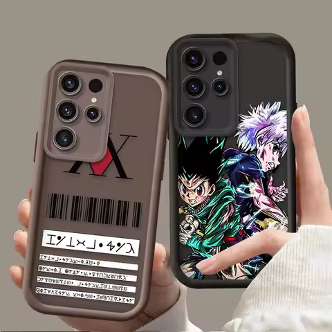 Hunter X Hunters Anime Soft Case For Samsung Galaxy S24 S25 S23 Ultra S22 S21 Plus FE A36 A56 A26 A16 A06 A15 A25 A35 A55 5G