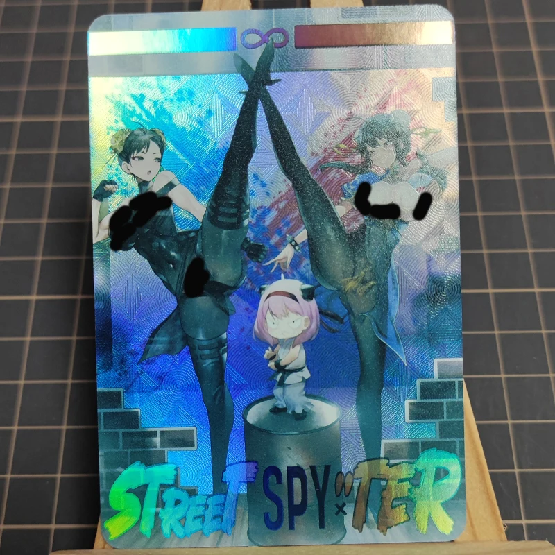 Spy Playhouse Joel Folger Linked Street Fighter Chun-Li Refraction Flash Card Animation Game Collection Collectible Card Toy