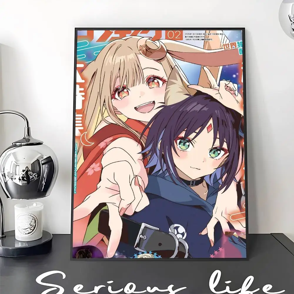 Hot Anime C-Cosmic Princess Kaguya Classic Vintage Posters Decoracion Painting Wall Art White Kraft Paper Kawaii Room Decor