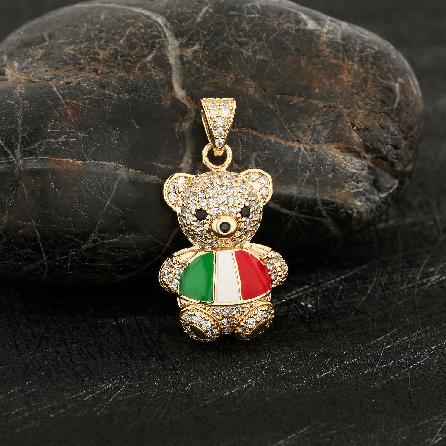 Minimalist Bear Pendant Necklace Anti-Tarnish Copper Jewelry Trendy Gift for Girls Birthday Present