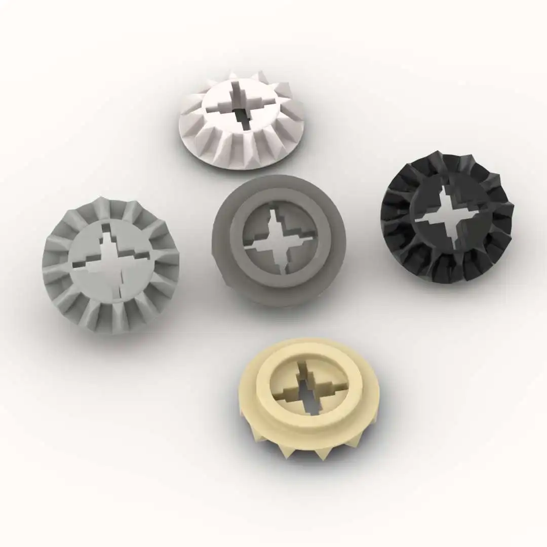 20 pièces pièces plaque 6589 engrenage 12 dents biseautées blocs de construction 100% compatibles briques à monter soi-même jouets