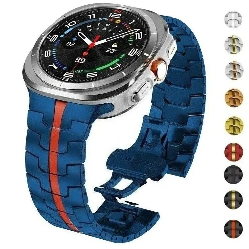 حزام تيتانيوم لساعة سامسونج جالاكسي الترا 2025 سوار رجالي حزام معدني فاخر لهاتف سامسونج 7 ألترا كالاكسي الترا 47 ملم كوريا #2