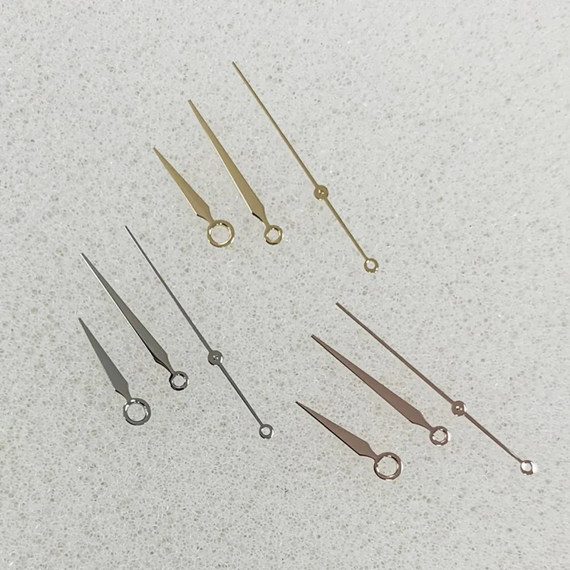 Diamond Shaped Hands in Gold, Rose, Silver, and Blue Without Night Light, Suitable for Japanese NH35/364R/7S Movements