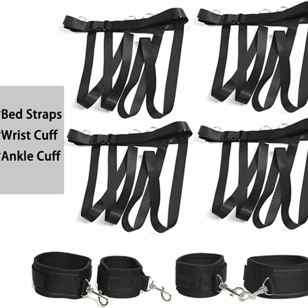 Bed Straps Restraints Spreaders Bar Sexy Bondaged Play Set Sex Cuff Bracelets Sex Resistance Bands Bondaged Rope Cord  Rope - view 4