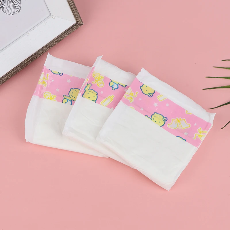 3Pcs Miniature Doll Diaper Pants Wearable Baby Doll Accessories Kid DIY Toy Gift for 1:6 1:12 Dollhouse