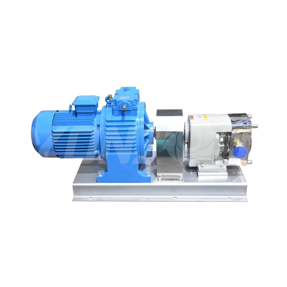 

YONJOU Brand Stainless Steel Food Grade Sanitary Rotary Lobe Pump ( for Honey Chocolate or Other High Viscosity Liquid )