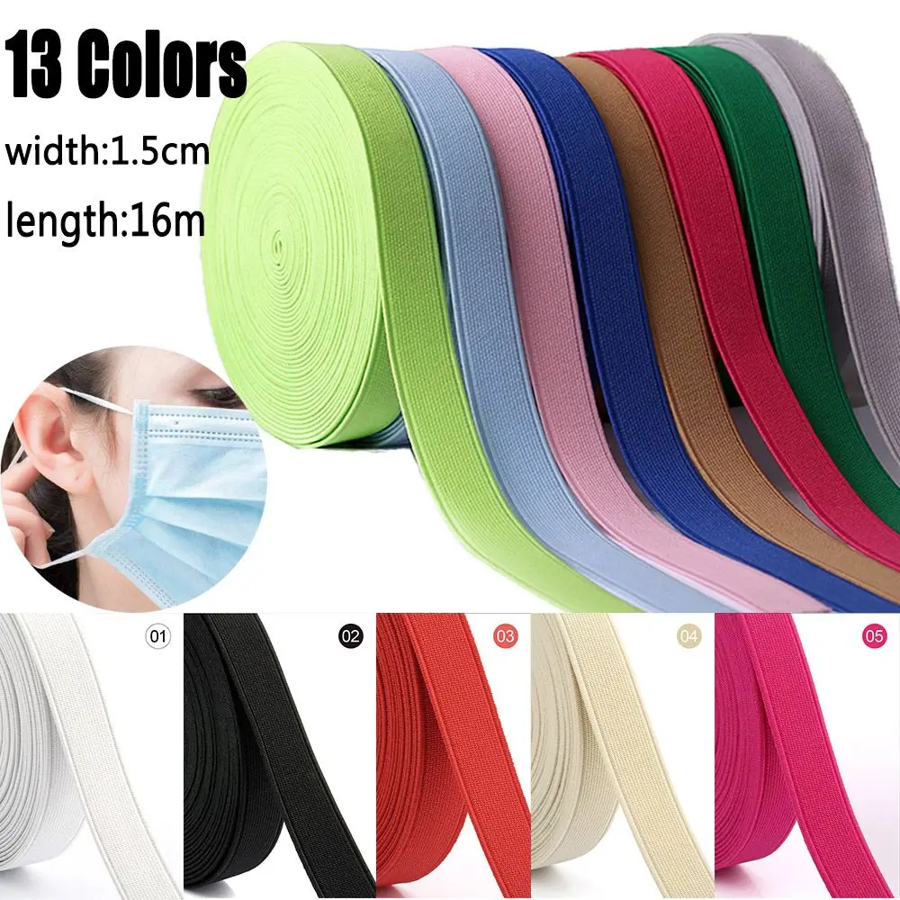 Spandex Mask Elastic Cord Rubber Band Dressmaking Trouser High Elastic Mask Rope Elastic Bands Sewing Crafts Stretch Bands