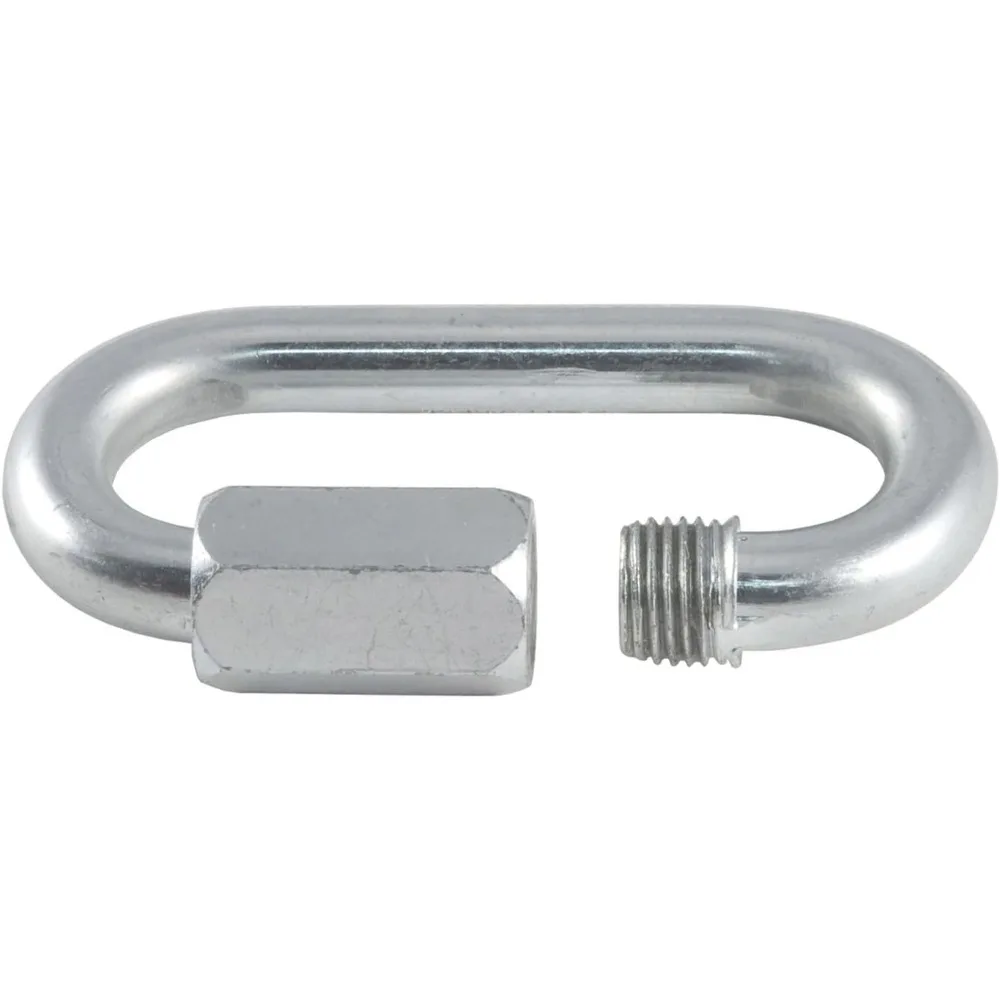 Clip de mosquetón con gancho de cadena de seguridad para remolque de alta resistencia, 5/16 pulgadas de diámetro, resistencia a la rotura de 8,800 libras