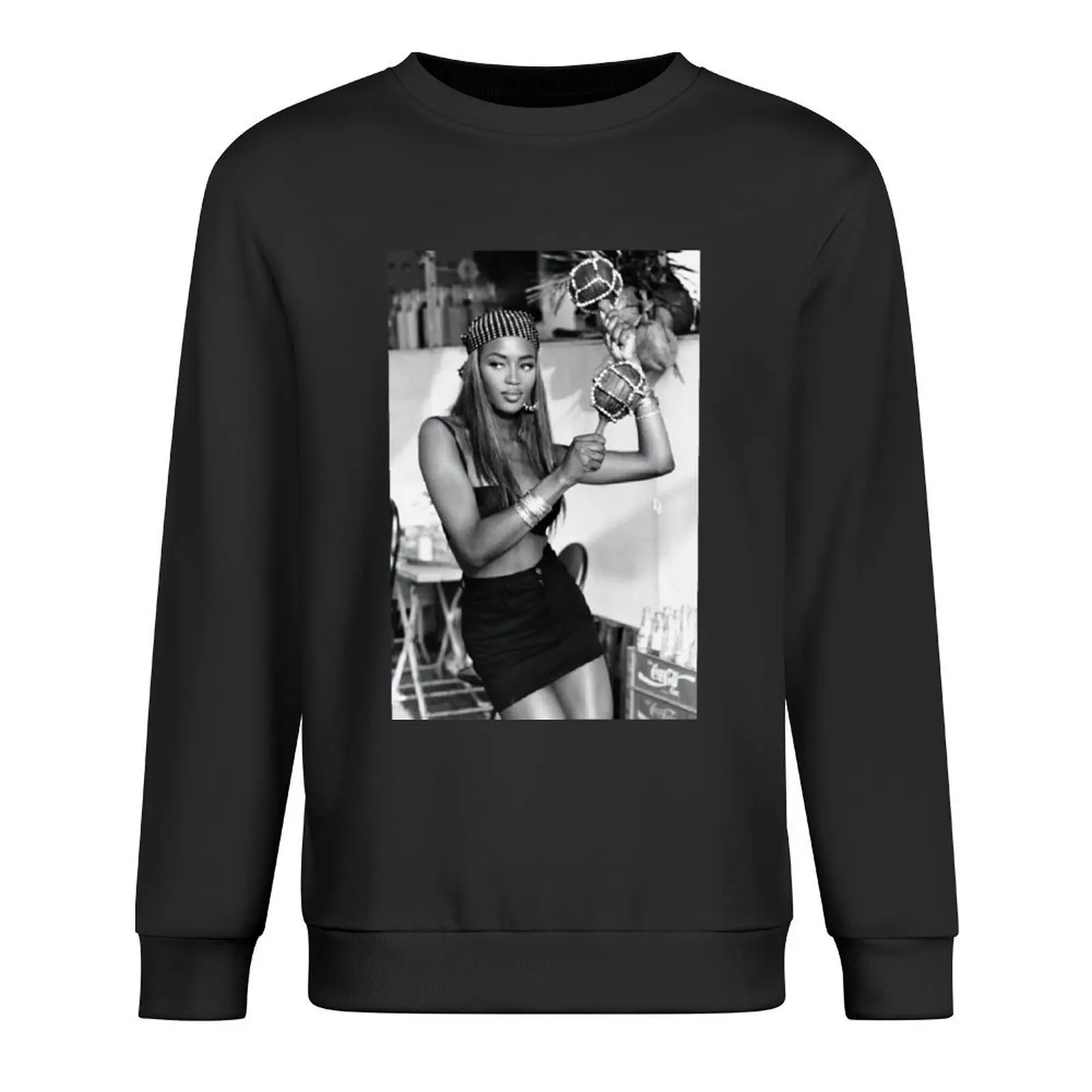 

Naomi Campbell : 1991 Pullover men's clothes autumn clothes men's winter sweater men wear sweatshirt male
