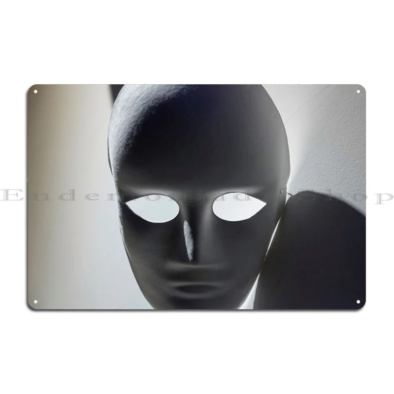 Mask Disquieting Shadows B Metal Plaque Poster Create Poster Garage Plaques Design Custom Tin Sign Poster