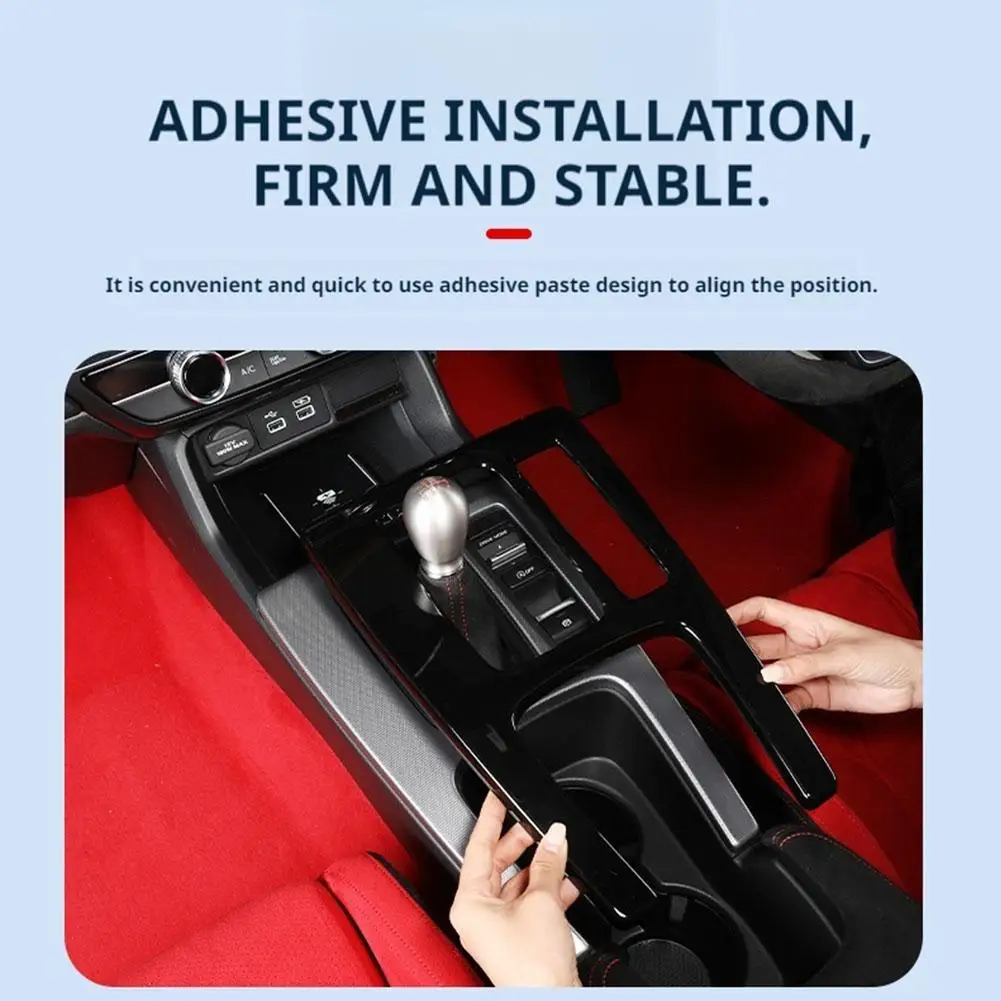 

Новинка для TYPE R FL5, центральная панель управления механической коробкой передач, декоративная наклейка, аксессуары для салона автомобиля A0M8