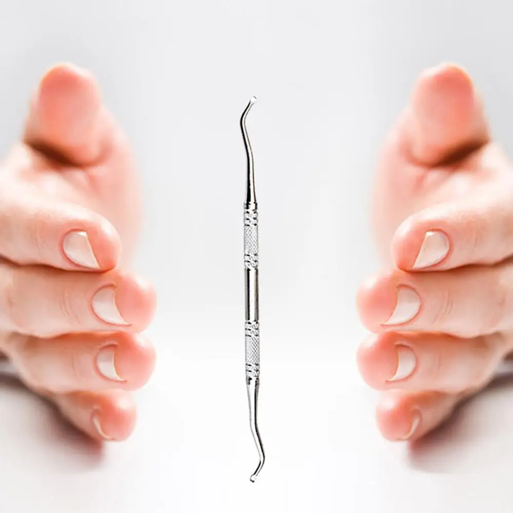 Gancio per la cura delle unghie dei piedi incarnite Double Ended incarnite correzione dei piedi lima per sollevamento Manicure Pedicure unghie dei piedi strumento per la cura dei piedi pulito