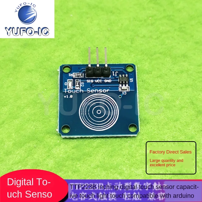 Free Ship 5pcs Touch Sensor TTP223B Jog Type Digital, Capacitive Touch Touch Switch Touch Switch
