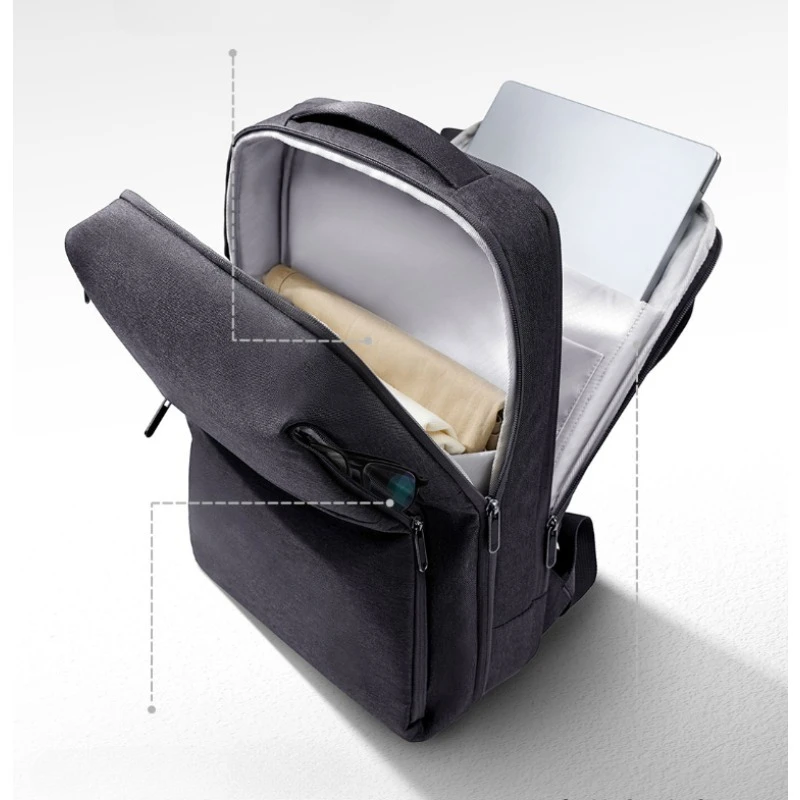 Mijia minimalist business backpack independent computer compartment large capacity living compartment ergonomic shoulder strap