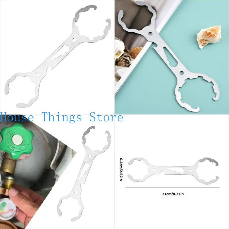 

652F Versatile Hand Tool For Gas Cylinder Valves Removal Adjustable Wrench