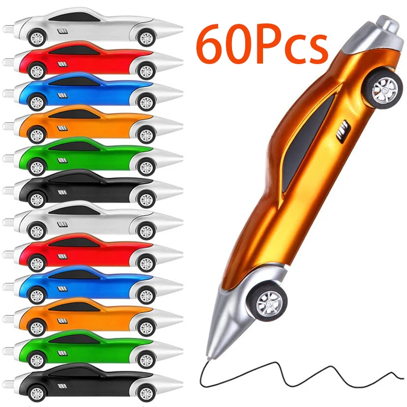 

60Pcs Car Ballpoint Pens Stationery Pen Children's Supplies Cute School Office Supplies