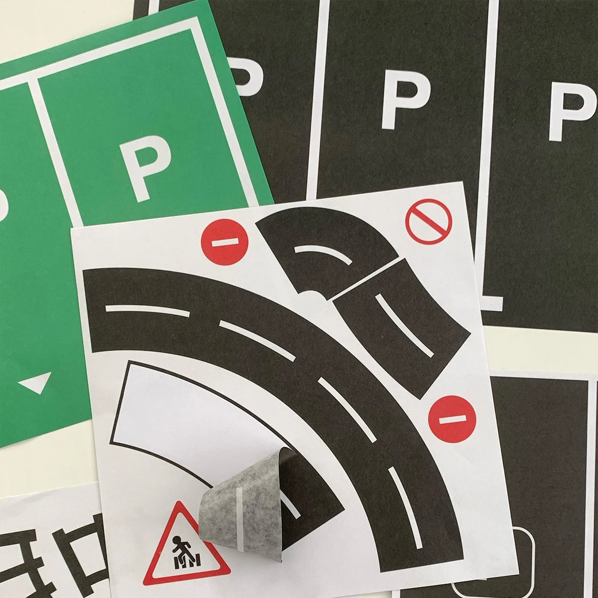 Road Scene Sticker Paper Tape For Scrapbooking Kids Crafts School Projects