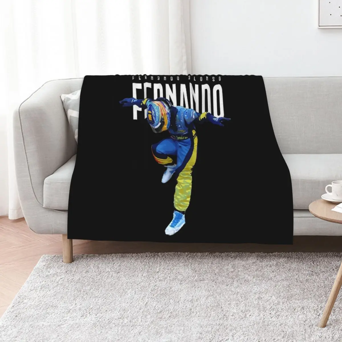 سائق فرناندو ألونسو رقص رمي بطانية الشاطئ القطيفة التخييم لبطانيات الأطفال