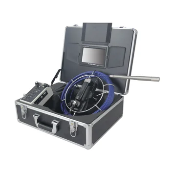 Newly 23MM Self-levelling 512Hz Transmitter Head 50M Cable Pipe Sewer Drain Inspection Snake CCTV Camera System