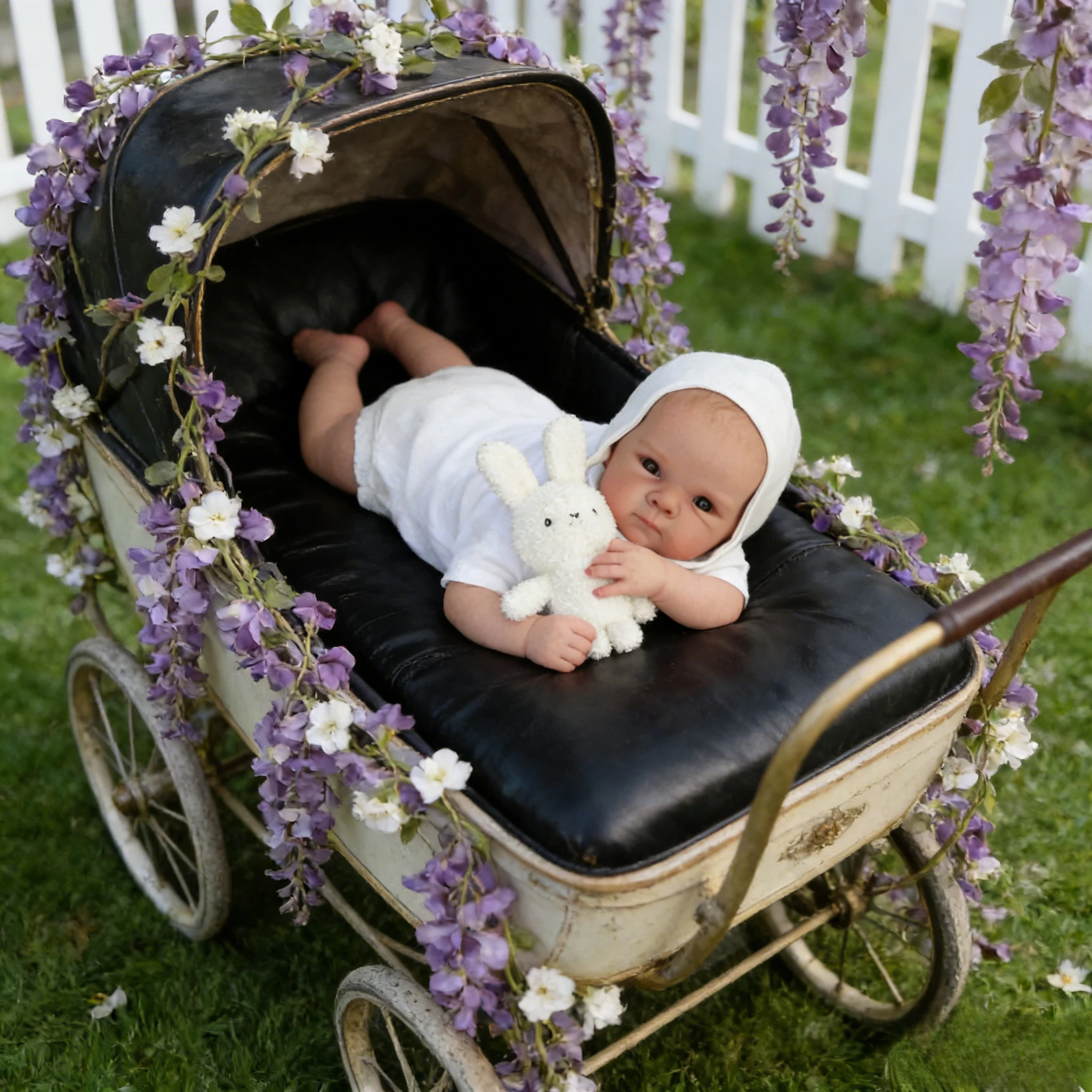 45cm Lifelike Silicone Reborn Baby Doll, Awake Bettie Newborn Size Doll, 3D Realistic Skin with Visible Veins, Hand-Painted Hair
