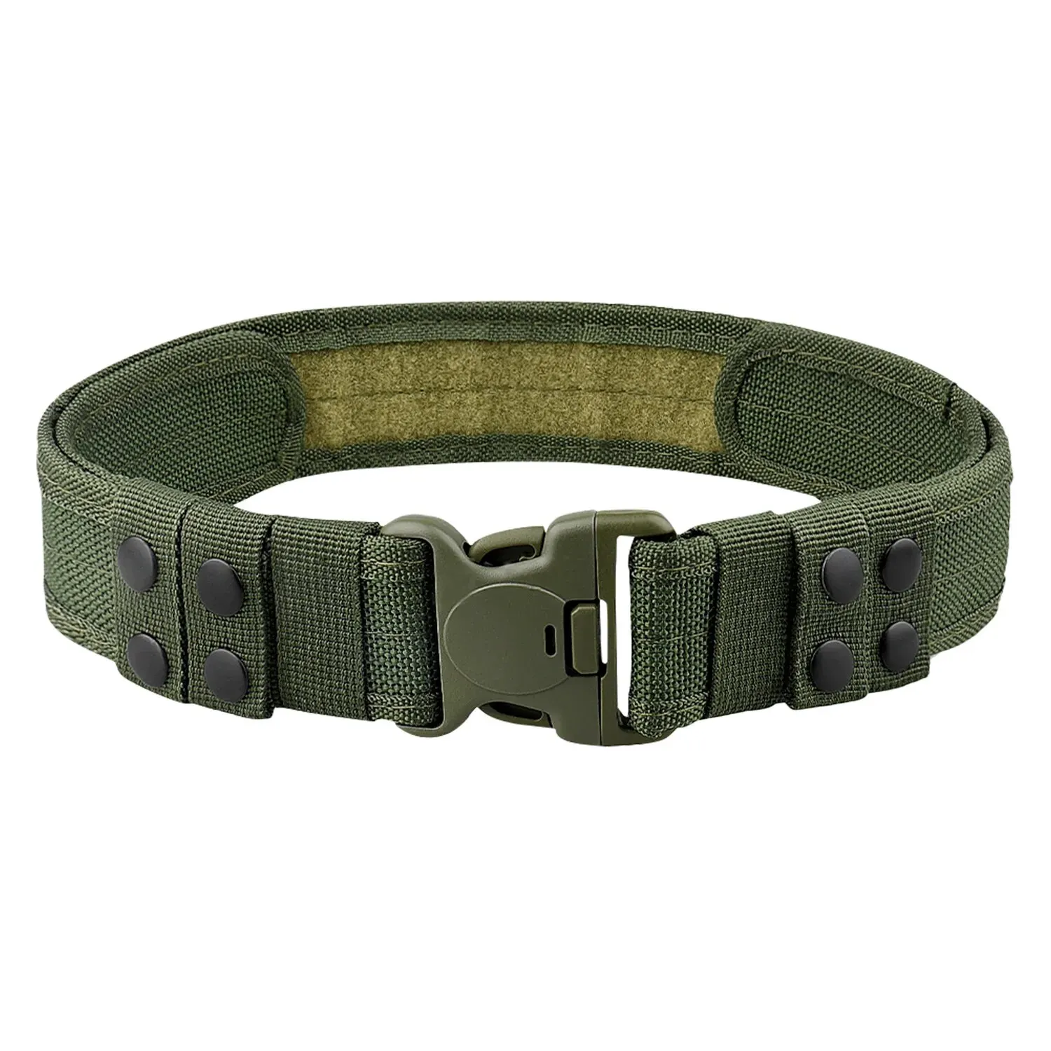 1pc Outdoor Tactical Belt, Military Enthusiast Nylon Belt, Security Mountaineering Belt with Wide Plastic Buckle