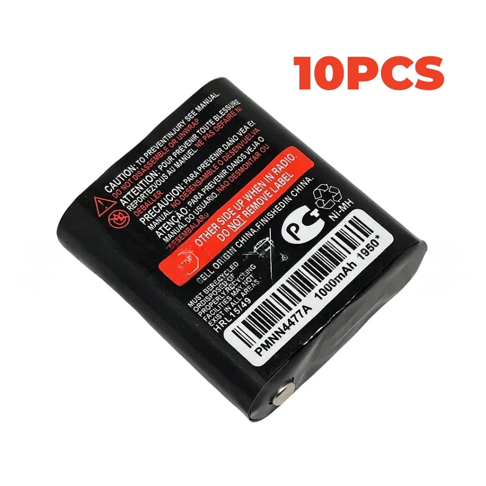 10PCS PMNN4477A 1000mAh NI-MH Battery Motorola T62 T82 T92 T260 T400 Two-Way Radio Battery