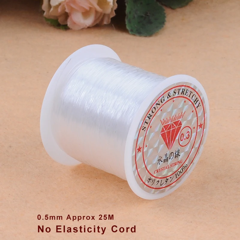 DIY Beaded Transparent Nylon Cord for Bracelet Making
