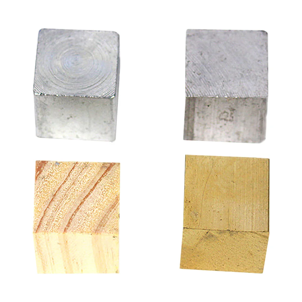 4 Pcs Metal Aluminum Density Block Copper Physical Experiment Elements