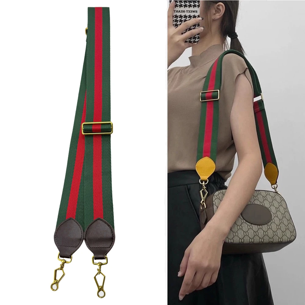 Nylon Weave Bag Strap Women Leather Straps for Ophidia Messenger Shoulder Bag Accessories Adjustable Belts Handbag Straps