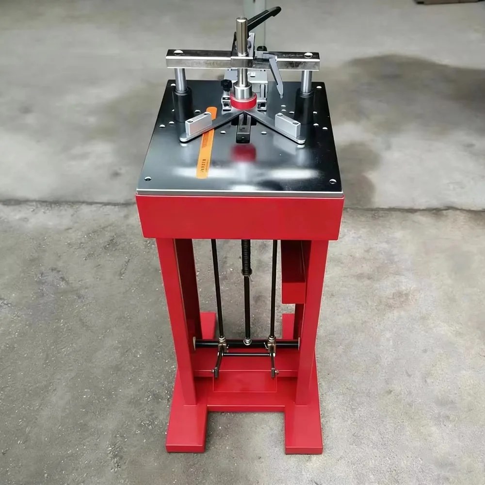 Manual Frame Joiner Foot Pedal Operated Underpinner V-Nailer Picture Frame Joining Woodworking Tool