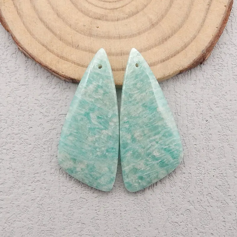 Natural Amazonite Earring Bead,Birthday Gift,Women's Jewelry Accessories Charm Personalizable