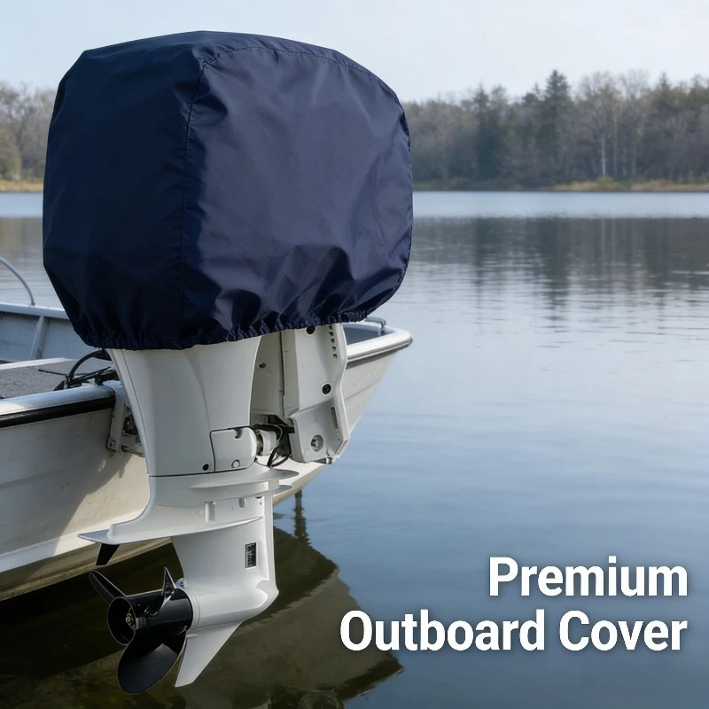 

210D Oxford Cloth Outboard Motor Cover Waterproof Sunproof Protector for Boat Yacht Engine Essential