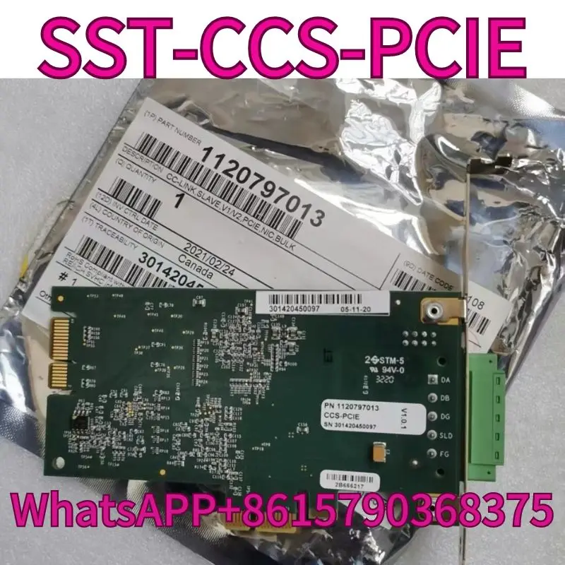 

New robot cclink communication board card SST-CCS-PCIE with a one-year warranty for fast delivery