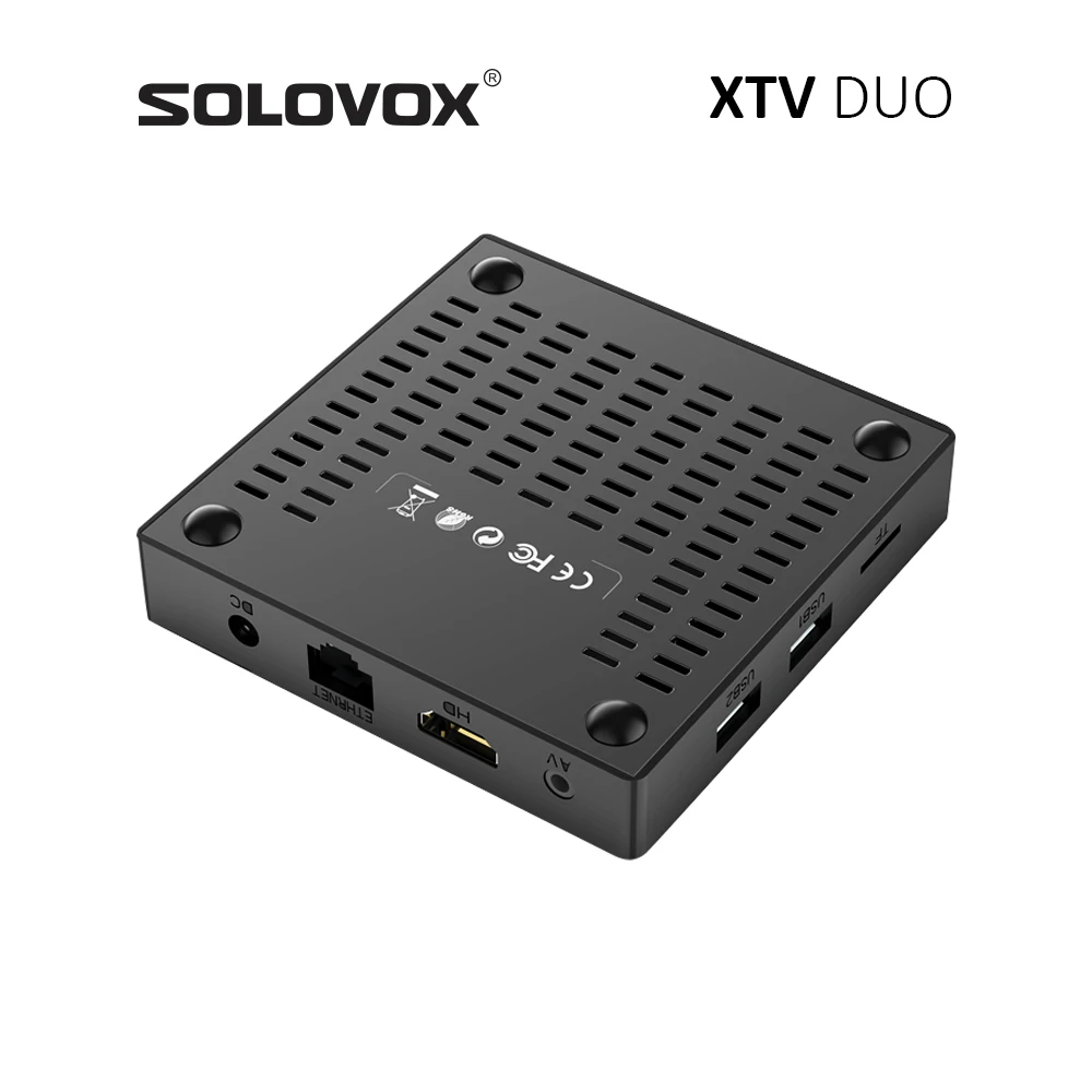 SOLOVOX XTV DUO Android 11 Xtreamcodes استقبال Stalker Live TV BOX 2G 16G S905W2 4K AV1 مشغل الوسائط XTVDuo وحدة فك ترميز البث