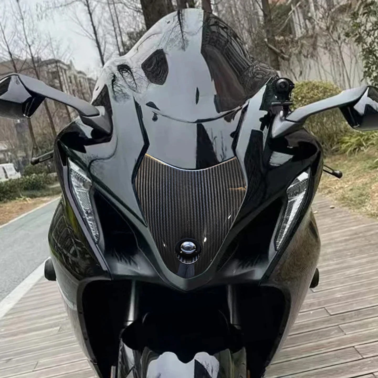 For SUZUKI HAYABUSA GSX1300R gen3 GSXR1300 2021-2026 Carbon Fiber Headlight Assembly Integrated High Low Beam Headlight Compone