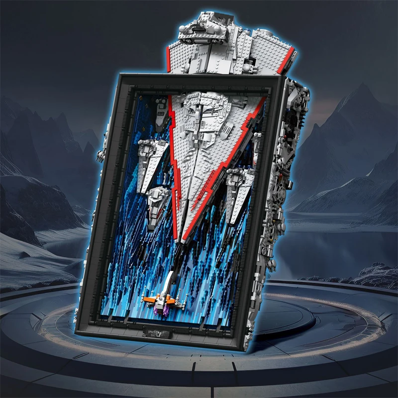 Nieuwe 99007 5964pcs MOC Idee Ruimteschip Bouwstenen Model Bricks Assembleren bouwpakket voor Volwassenen Kerst Speelgoed Geschenken