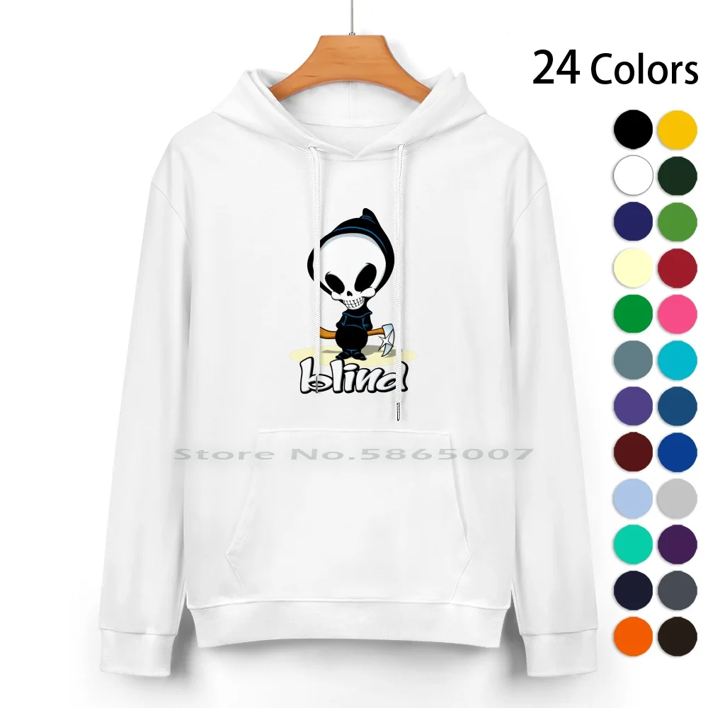 Blind Skateboards Pure Cotton Hoodie Sweater 24 Colors Blind Skating Toy Machine Skater Skateboarding 100% Cotton Hooded