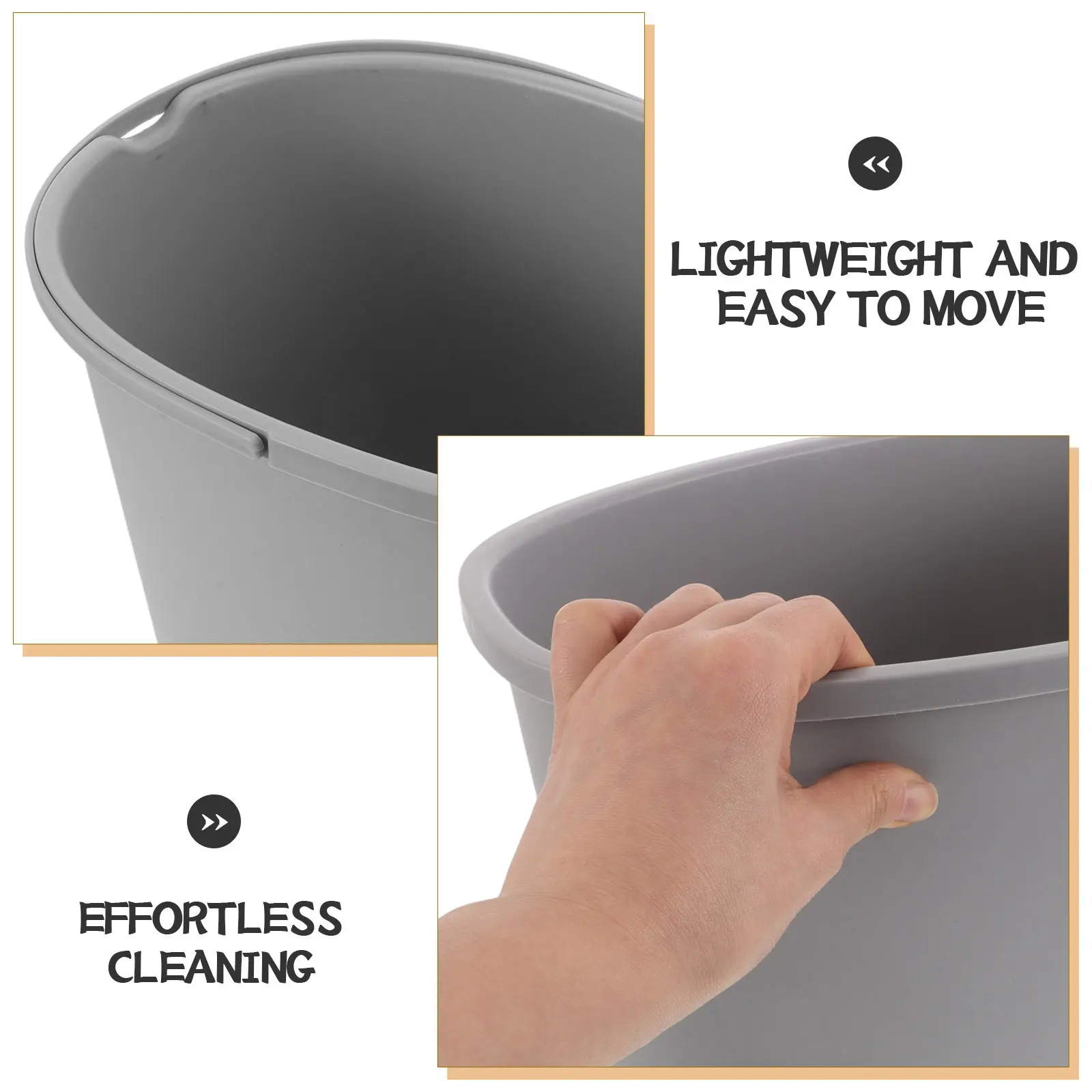 Bedside Commode Chair Bucket Portable Toilet Bucket Splash Guard for Elderly Seniors Pregnant Women Replacement Potty Pail