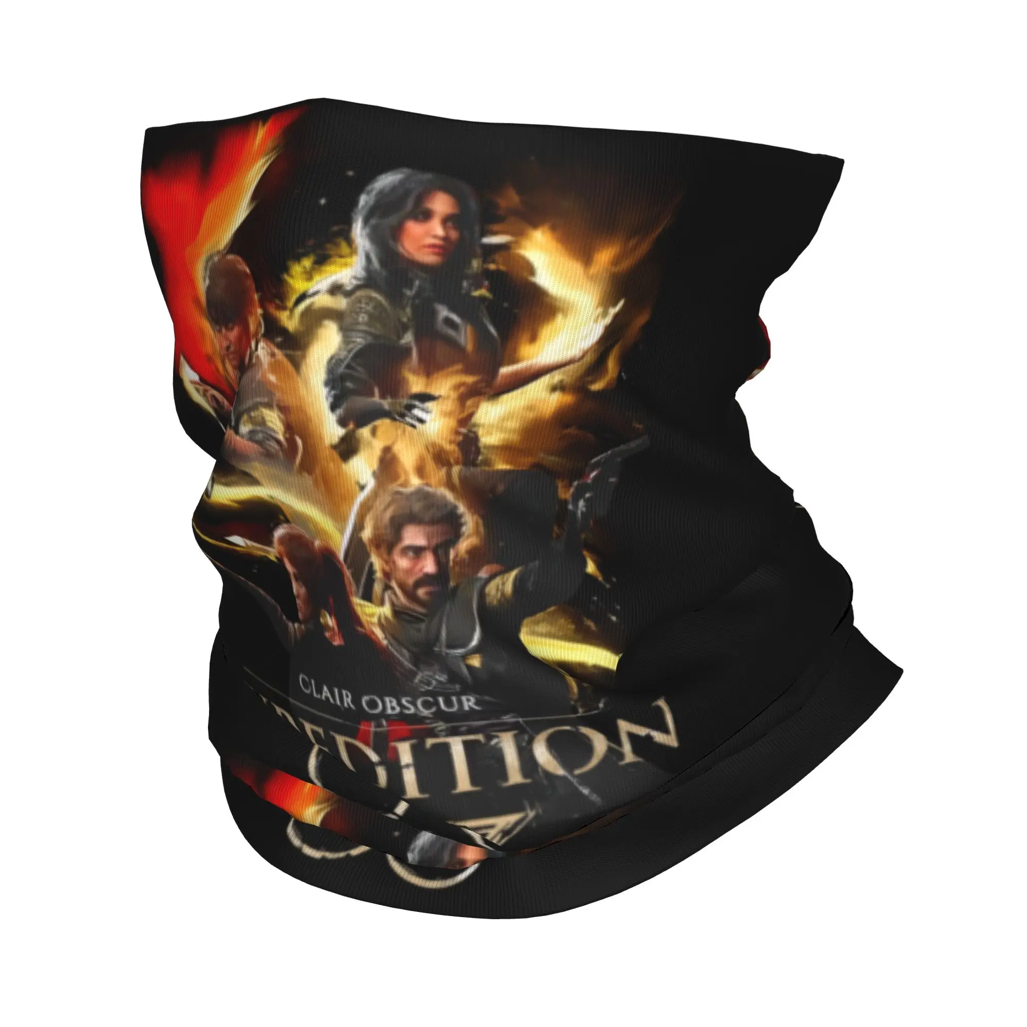 Video Game Clair Obscur Expedition 33 Bandana Neck Gaiter UV Protection Face Scarf Cover Men Women  Headwear Tube Balaclava