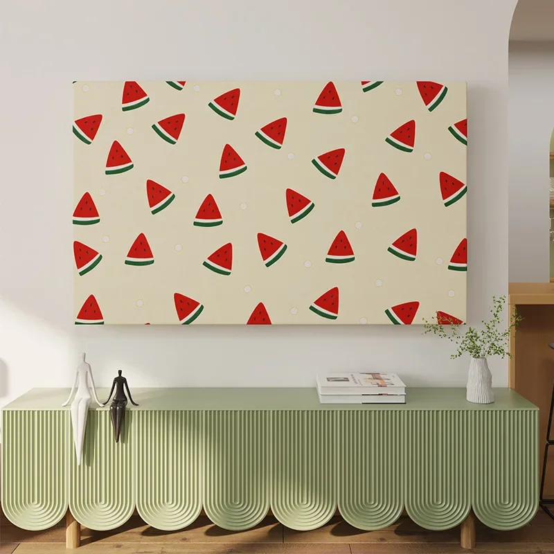 Computer Monitor and Small Appliance Universal Dust Cover Cute Cartoon Fresh TV Decorative Fabric All Inclusive Elasticity Cloth