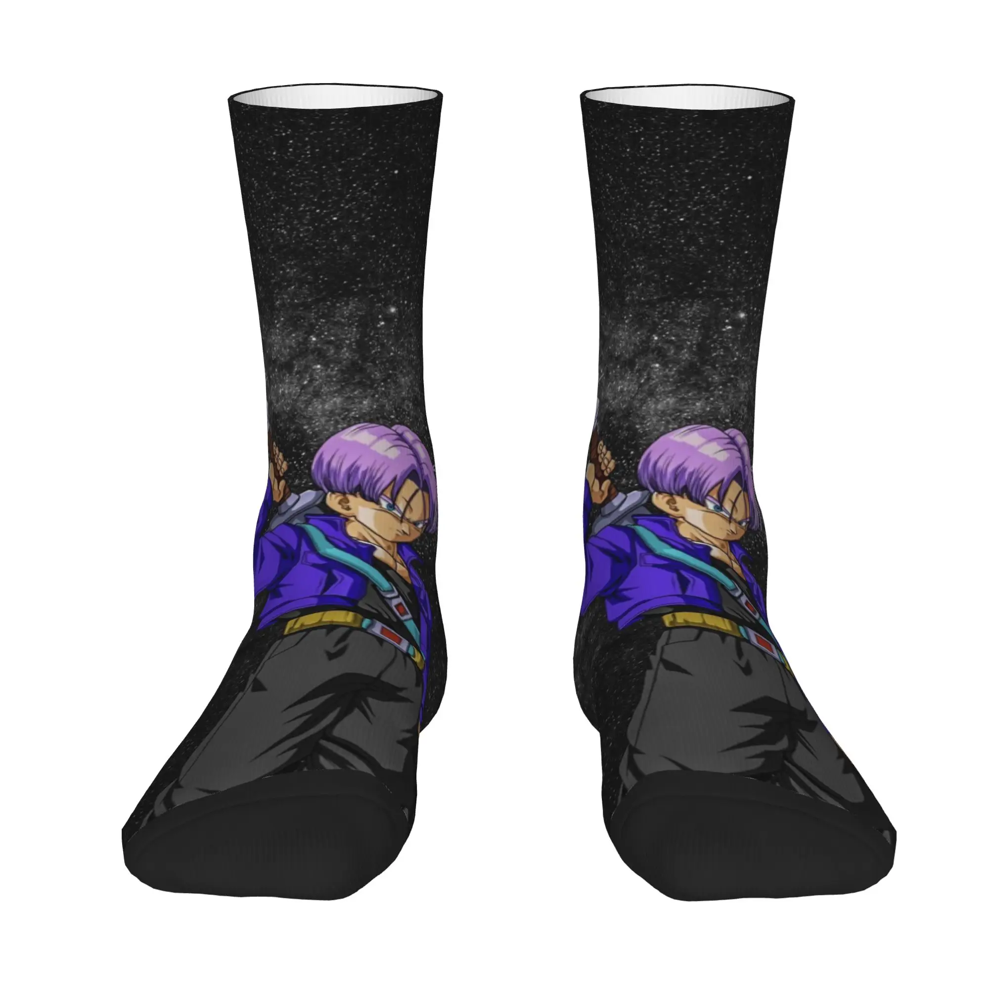 1 Pair Funny Sock Dragon Ball Trunks (3) Hip Hop Seamless Pattern Printed Men Socks Casual Men's Socks