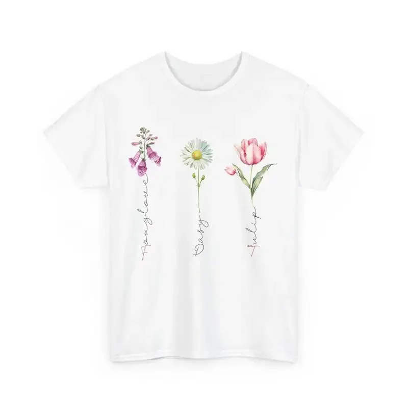 Foxglove Daisy Tulip Floral Political T shirt