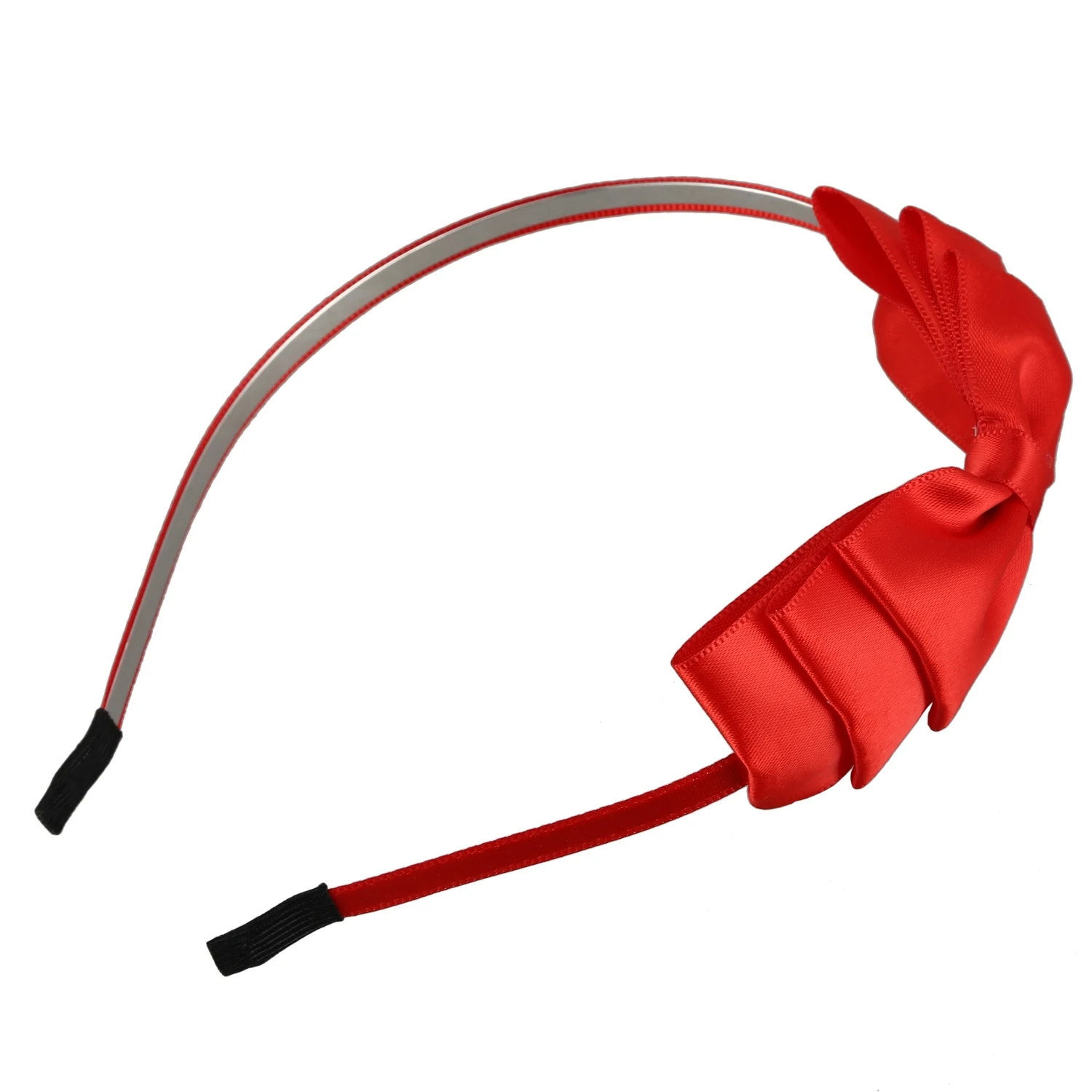 Fascia per capelli con fiocco Accessori per capelli con fascia elastica morbida con fiocco per bambini Adulti Rosso