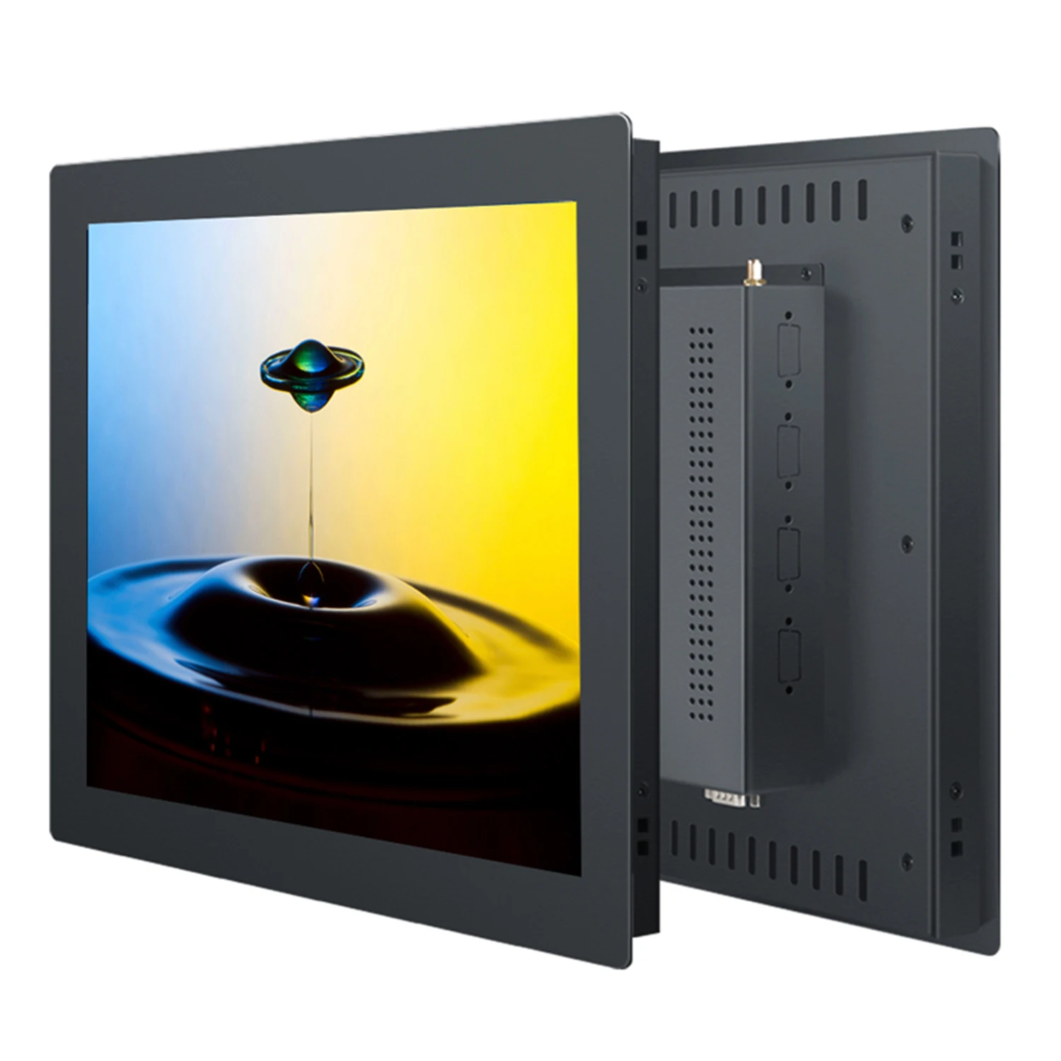 10 12 15 Inch embedded industrial all in one panel pc with resistive touch screen computer built-in wifi for win10 pro 1024*768
