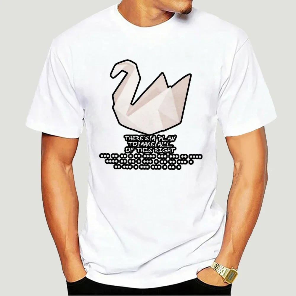 Funny Prison Break Paper Crane Faith T-Shirts Men Crew Neck Pure Cotton T Shirts Short Sleeve Tees Summer Tops 5193X