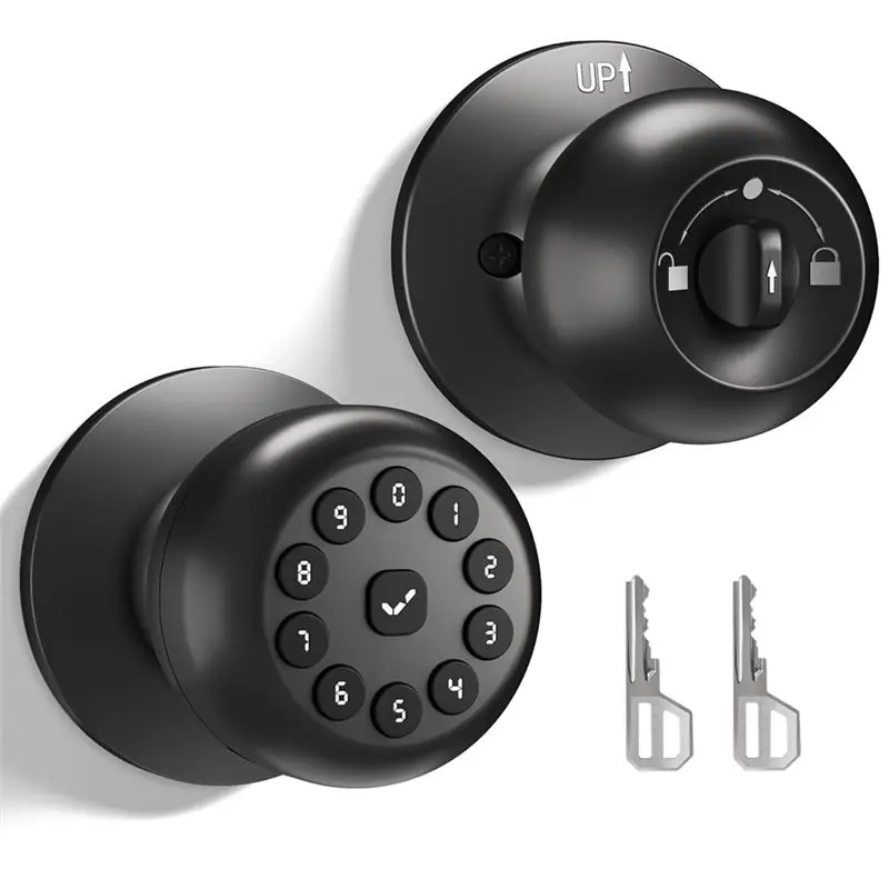 

B67C Smart Door Knob With Lock,Keyless Entry Door Lock For Front Door, Keypad Smart Door Locks,Auto Lock